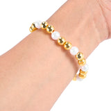 1800Pcs Beads Kit, Spacer, Alphabet & Pearl Beads, Elastic String DIY Bracelet
