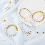 Beads Making Kit with Round Spacer Beads and Elastic String