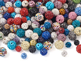 180Pcs Rhinestone Polymer Clay Disco Ball Beads For Jewelry Making DIY