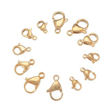 180Pcs Stainless Steel Lobster Clasps Hooks w/ Jump Ring for Jewelry Making