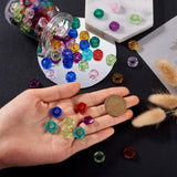 180Pcs 9 Colors Resin European Beads Large Hole 13-14x5mm