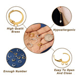 180Pcs Golden Plated Huggie Hoop Earring Hooks for DIY Earrings