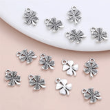 180Pcs Girly Four Clover Dangle Charms DIY Jewelry Making Supplies