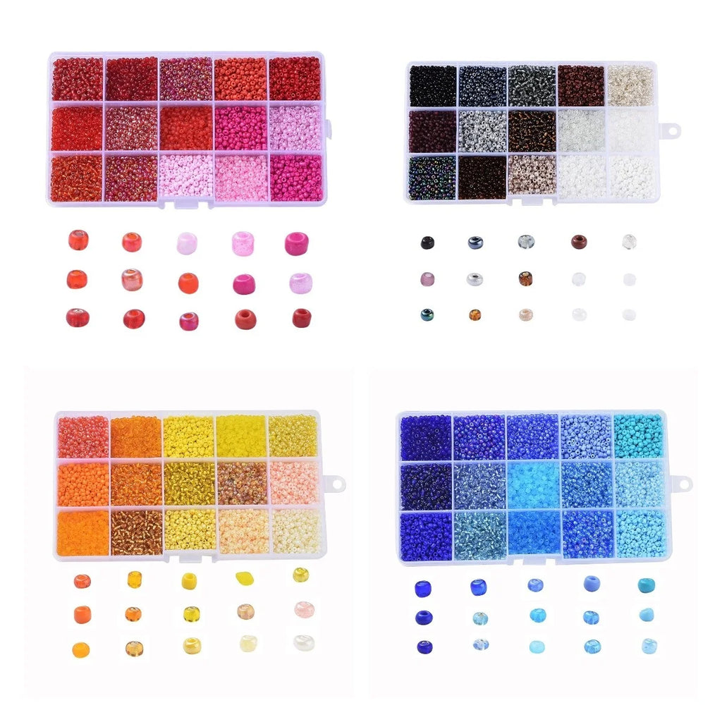 180g Mixed Glass Seed Beads Jewelry Making DIY Necklace Bracelet