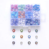 180pcs Polymer Clay Crystal Rhinestone European Beads 11x7mm