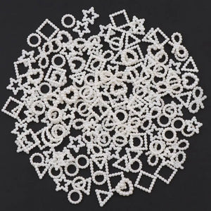 180pcs 20g Pearl Star Bow Peach Heart Moon Loose Bead for Jewelry Craft