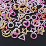 180pcs 20g Pearl Star Bow Peach Heart Moon Loose Bead for Jewelry Craft