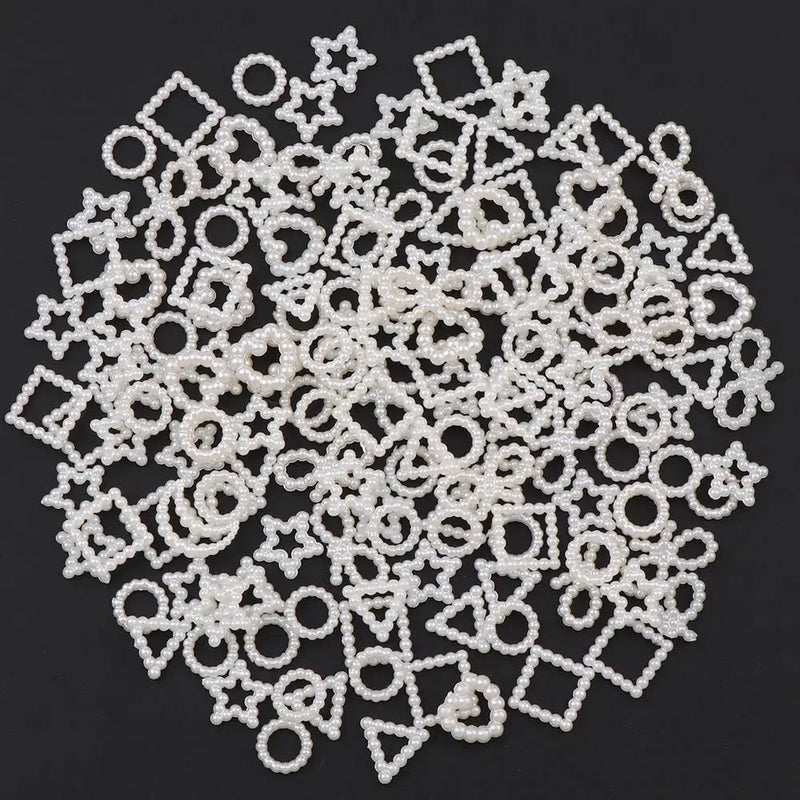 180pcs 20g Pearl Star Bow Peach Heart Moon Loose Bead for Jewelry Craft