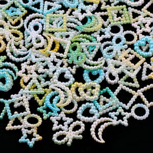 180pcs 20g Pearl Star Bow Peach Heart Moon Loose Bead for Jewelry Craft