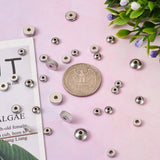 180pcs Stainless Steel Spacer Beads 5mm 6mm 8mm Rondelle Disc for DIY Jewelry