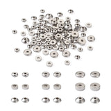 180pcs Stainless Steel Spacer Beads 5mm 6mm 8mm Rondelle Disc for DIY Jewelry