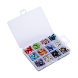 180pcs Polymer Clay European Beads Large Hole with Brass Cores Rondelle