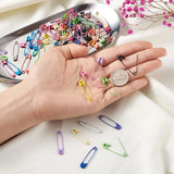180pcs Iron Safety Pins Small Brooch DIY Sewing Needles 18 Colors