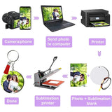 181-Piece Sublimation Blank Set with Tassel Keychain Ring