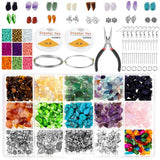 1825pc Crystal Chip Beads Jewelry Making Kit DIY Craft