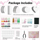 Sublimation Earring Blanks Set with Earring Hooks