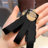 Baroque Pearls Flower Bow Brooch Pins Wedding Accessories