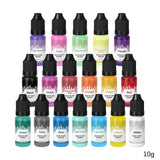 18-Color Translucent Epoxy Resin Pigment for Coloring Resin Jewelry