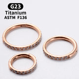 G23 Titanium Round Earrings Nose Ring - Lady Piercing Jewelry