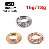 G23 Titanium Round Earrings Nose Ring - Lady Piercing Jewelry