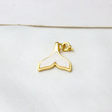18K Retention Plated Copper 15*15MM Shell Tail Pendant Charms