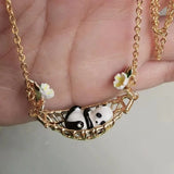 18K Panda Enamel Jewelry
