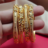 18K Dubai Bangles For Women African Party Wedding Bracelets Bangles