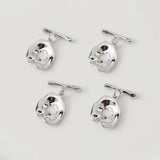 18K Electroplated Real Palette Oval Button Necklace Bracelet Material