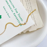 925 Silver Bracelet Zircon Pendant Girls Women Jewelry Gift