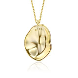925 Sterling Silver Geometric Pendant Collar Necklace for Women