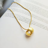 Shell Pearl Pendant Necklace 925 Sterling Silver Popcorn Chain Fine Jewelry