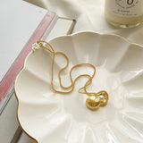 Shell Pearl Pendant Necklace 925 Sterling Silver Popcorn Chain Fine Jewelry