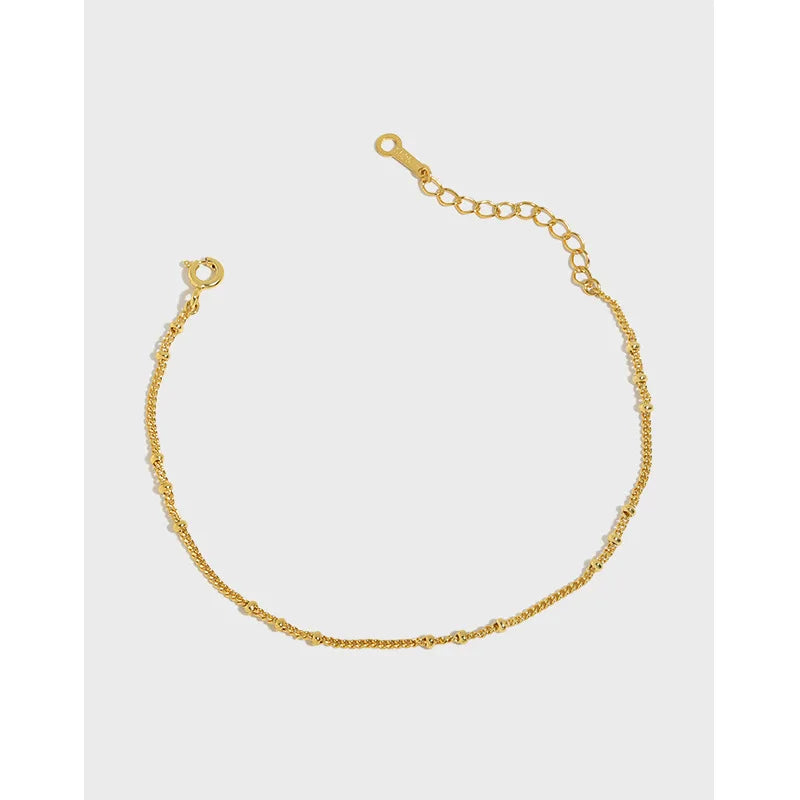 Baroque Pearl Sterling Silver Chain Bracelet