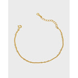 Baroque Pearl Sterling Silver Chain Bracelet