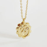 925 Silver Star Moon Pendant Necklace for Holiday Jewelry
