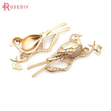 18K Brass Flower Connect Charms Pendants for Jewelry Making