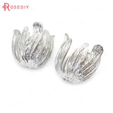 18K Brass Flower Caps Tassel Caps for DIY Jewelry Making