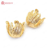 18K Brass Flower Caps Tassel Caps for DIY Jewelry Making