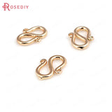 18K Brass S M Shape Bracelet Necklace Clasps Jewelry Supplies