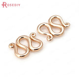 18K Brass S M Shape Bracelet Necklace Clasps Jewelry Supplies