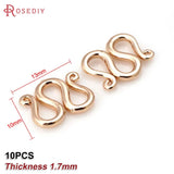 18K Brass S M Shape Bracelet Necklace Clasps Jewelry Supplies