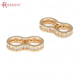 18K Brass Rectangle Bracelet Spacer Beads Jewelry Making Supplies