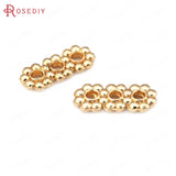 18K Brass Rectangle Bracelet Spacer Beads Jewelry Making Supplies