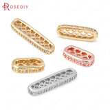 18K Brass Rectangle Bracelet Spacer Beads Jewelry Making Supplies
