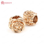 18K Large Hole Beads Crown Charms Pendants for Women