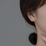 18K Zircon Pave Bowknot Stud Earrings Party Jewelry