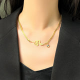 18K Titanium Steel Bracelet for Women Street Punk Snake Hip-Hop Charms