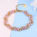 18K Filled Freshwater Pearl Bracelet for Women
