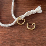 925 Silver Oval Hoop Earrings C-C1002
