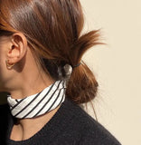 925 Silver Oval Hoop Earrings C-C1002